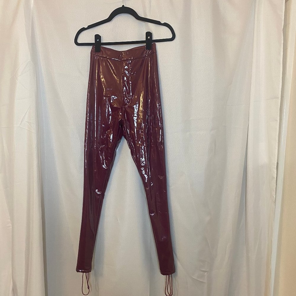 Pleather Two Piece Set